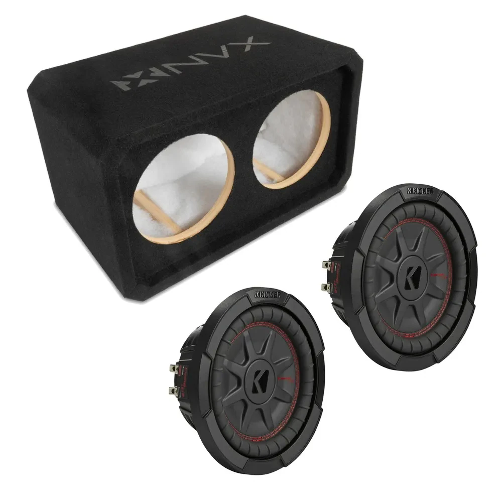 Сабвуфер NVX NE82S 2x 8", закрытый корпус, 3/4" MDF, shallow