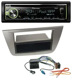 Автомагнитола для Seat Altea/Toledo Pioneer DAB, USB, MP3, AUX, CD Антрацит металлик