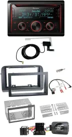 Автомагнитола для Fiat Croma (2005–2010) Pioneer 2-DIN, DAB, USB, CD, Bluetooth, совместимая с кнопками на руле