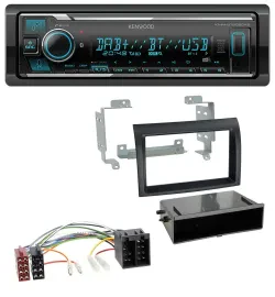 Автомагнитола Kenwood Bluetooth, MP3, DAB, USB для Citroen Jumper/Fiat Ducato (2006–2011), черная