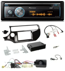 Автомагнитола для Kia Rio UB (2017–2023) Pioneer DAB, USB, CD, Bluetooth, поддержка кнопок на руле