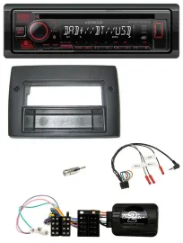 Kenwood Lenkrad CD USB Bluetooth DAB Autoradio für Fiat Stilo 2001-2007 Profi Ab
