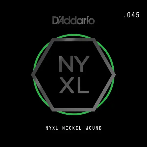 Струна одиночная D'Addario NYNW045 NYXL Nickel Wound Single 045