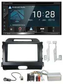 Автомагнитола для Kia Sportage III (2010–2015) Kenwood 2DIN, DAB, TMC, Bluetooth, USB, навигация