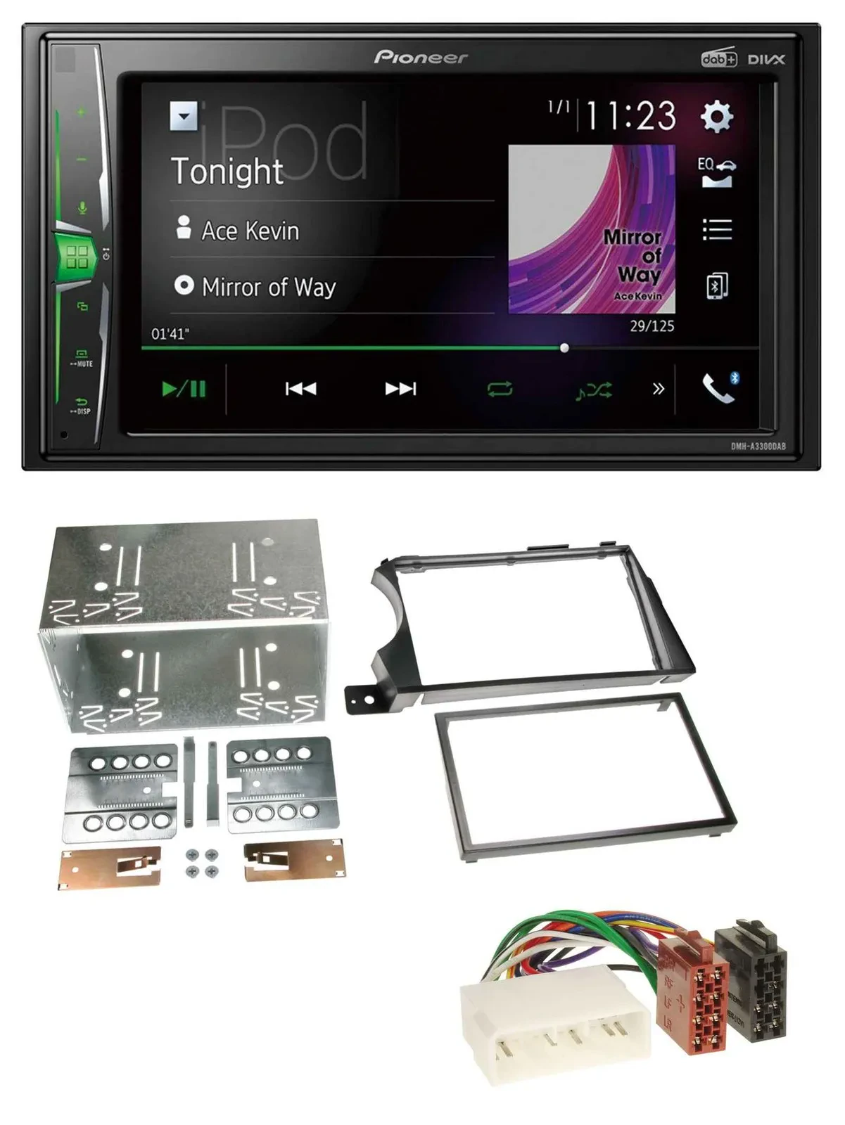 Pioneer 2DIN MP3 DAB USB Bluetooth Autoradio für SSangYong Actyon Kyron 2006-201