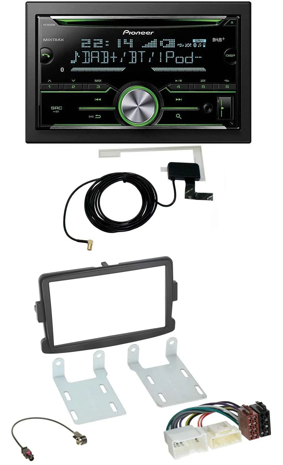 Pioneer CD USB MP3 Bluetooth 2DIN DAB Autoradio für Dacia Dokker Duster Lodgy Lo