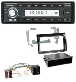 Автомагнитола Continental 1-DIN MP3, AUX, USB, DAB для Fiat Ducato, Citroen Jumper (2006–2011)