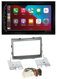 ESX 2DIN DAB USB MP3 Bluetooth Autoradio für SSangYong Rodius ab 2013