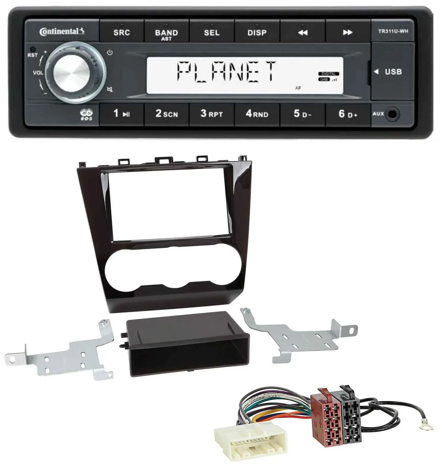 Continental USB MP3 AUX 1DIN Autoradio für Subaru Forester SJ Facelift ab 15