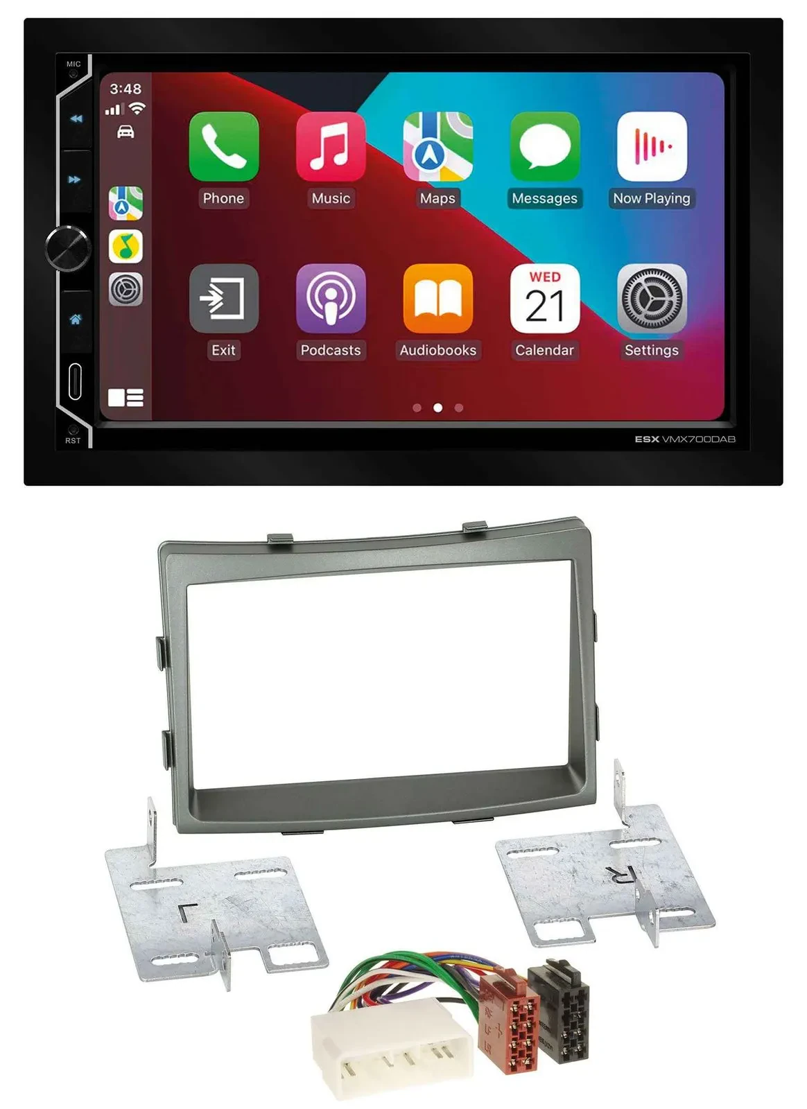 ESX 2DIN DAB USB MP3 Bluetooth Autoradio für SSangYong Rodius ab 2013