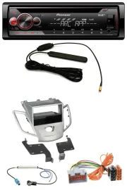Pioneer CD USB AUX DAB MP3 Autoradio für Ford Fiesta 08-10 JA8 ohne Display silb