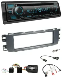 Kenwood Bluetooth USB CD Lenkrad DAB Autoradio für Smart ForFour 04-06 W454 Audi