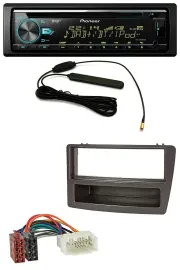 Pioneer CD MP3 AUX DAB USB Autoradio für Honda Civic 04-06 autom. Klima schwarz