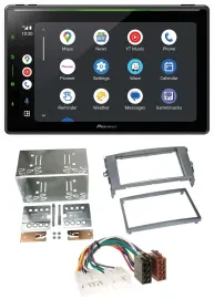 Pioneer 2DIN MP3 USB Bluetooth DAB Autoradio für Toyota Auris 07-12 anthrazit-gr