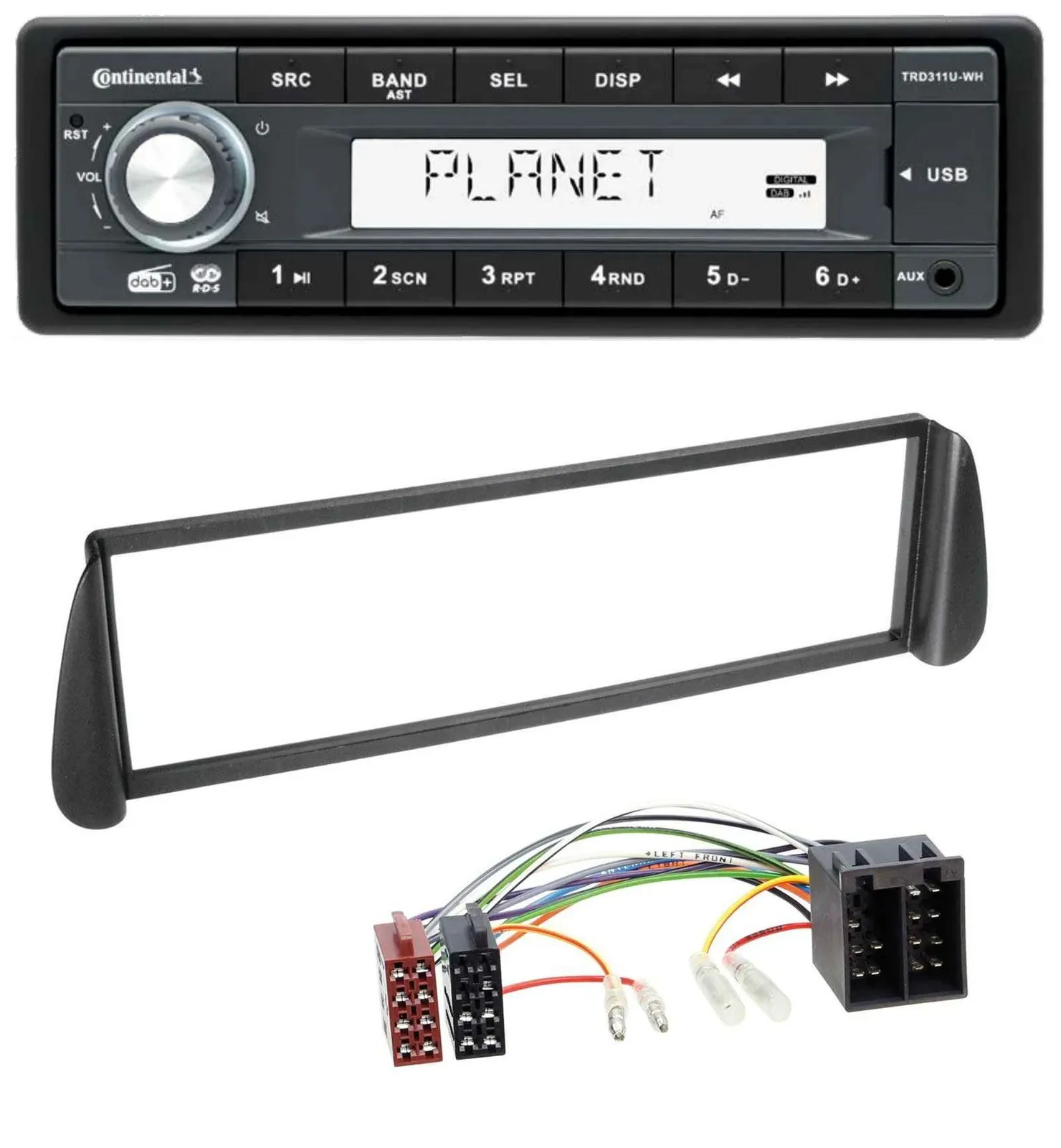 Continental MP3 AUX USB DAB 1DIN Autoradio für Citroen Xsara Picasso (ab 2000)