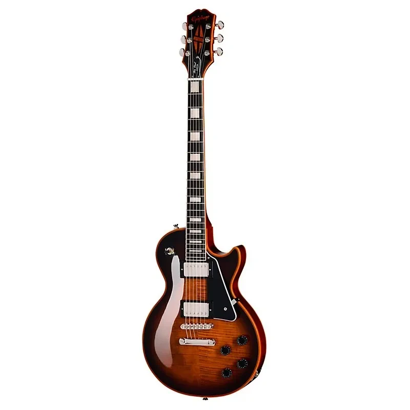 EPIPHONE Les Paul Custom Widow Orange Burst ❘ E-Gitarre ❘ ProBucker