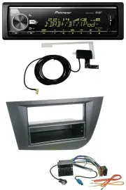 Автомагнитола для Seat Leon (с 2005) Pioneer Bluetooth DAB USB MP3 черный