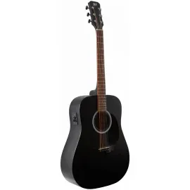 Электроакустическая гитара JET Guitars JDE-255 Dreadnought Black Satin