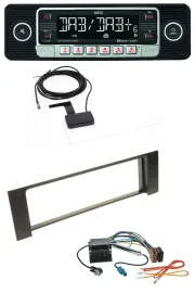 Dietz DAB Bluetooth USB MP3 Autoradio für Audi A4 00-04 B6 Quadlock Fakra