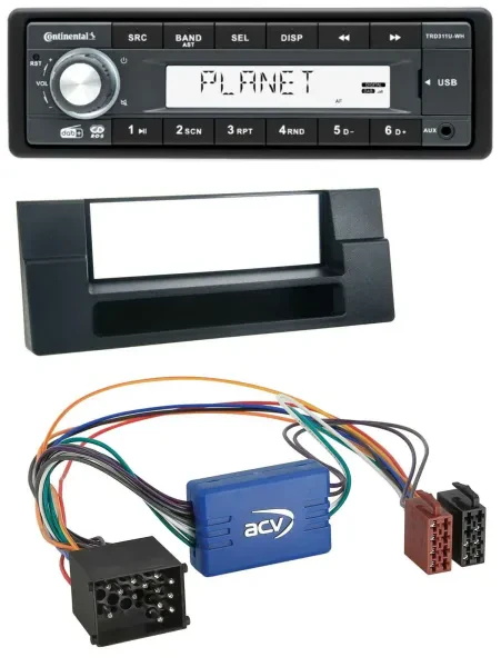 Continental MP3 AUX USB DAB 1DIN Autoradio für BMW 5er E39 X5 E53 Ablagefach Akt