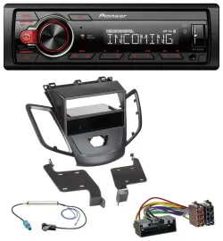 Pioneer Bluetooth USB DAB MP3 Autoradio für Ford Fiesta 10-17 JA8 ohne Display s