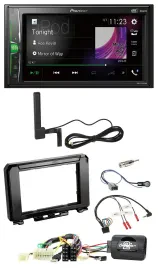 Pioneer MP3 DAB Lenkrad 2DIN Bluetooth Autoradio für Suzuki Jimmny GJ ab 2018