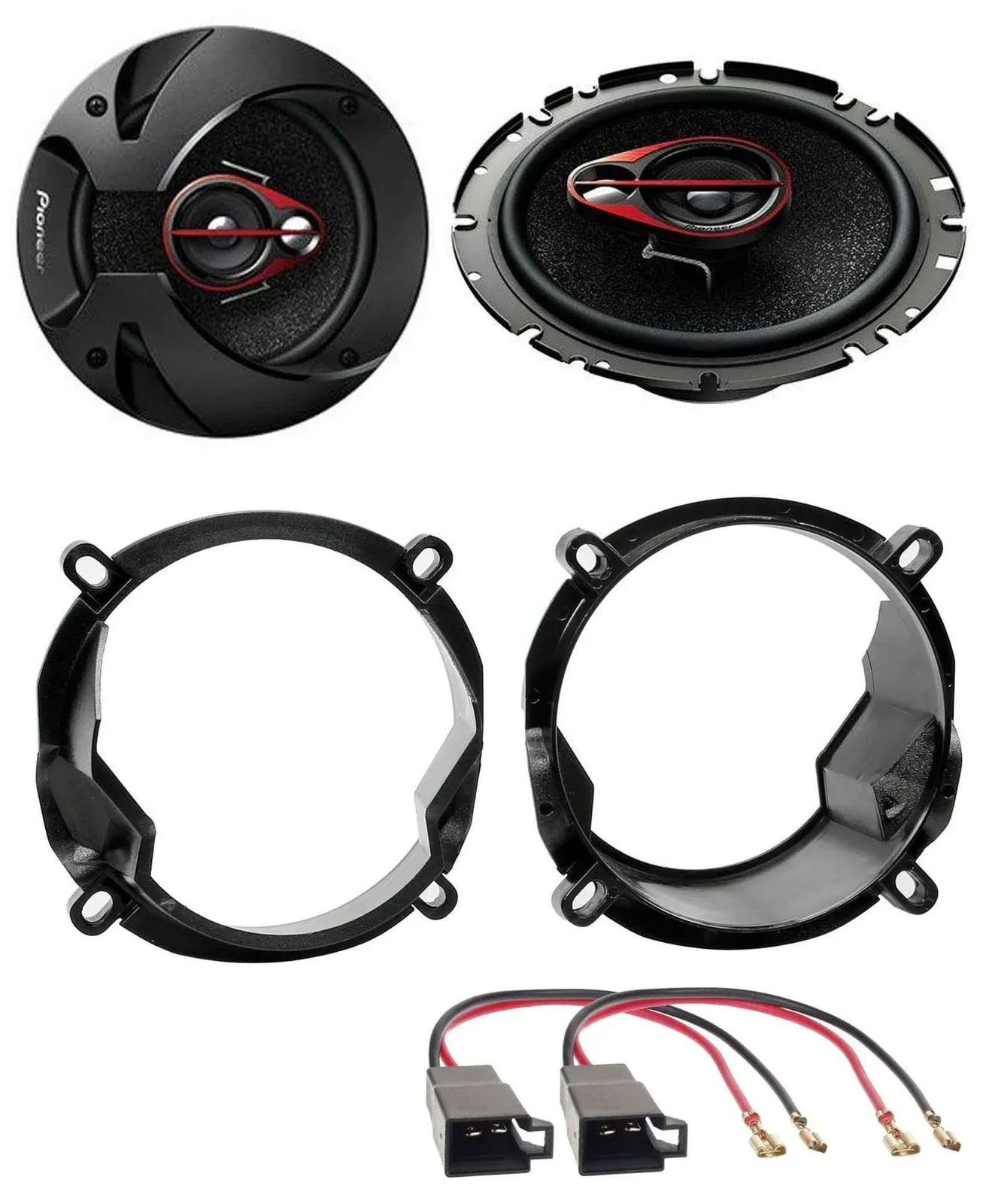 Pioneer 3-Wege 250Watt 16,5cm Lautsprecher für Volvo S40 V40 93-00 Fronttür Auto