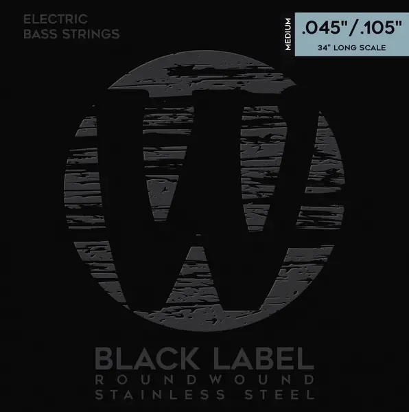 Струны для бас-гитары Warwick 40200 M 4 Black Label 45-105