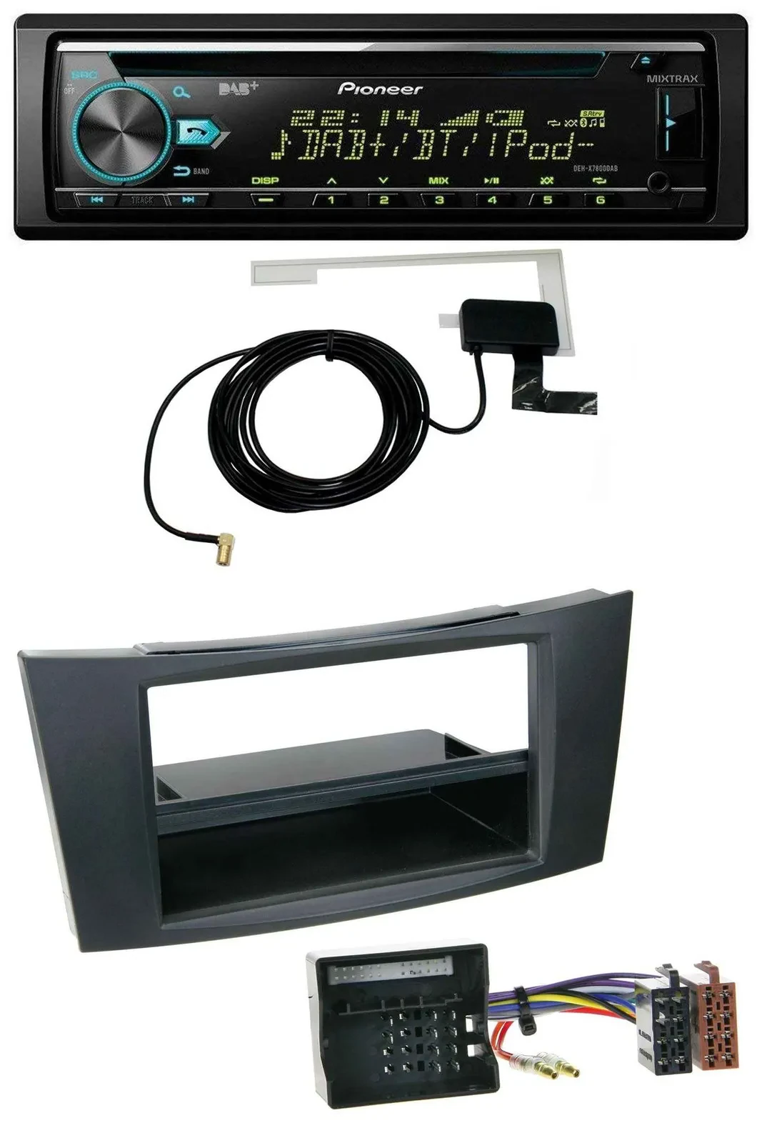 Pioneer MP3 AUX CD USB DAB Autoradio für Mercedes E-Klasse W211