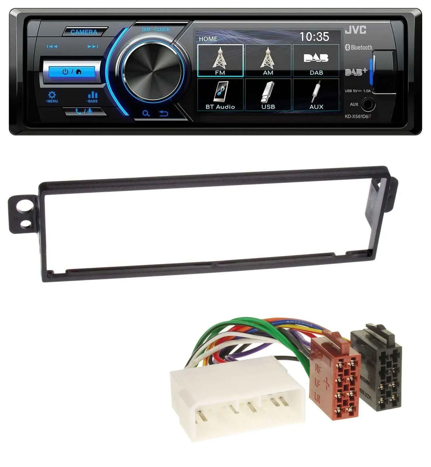 JVC Bluetooth MP3 USB DAB Autoradio für Chevrolet Kalos KLAS 2004-2007