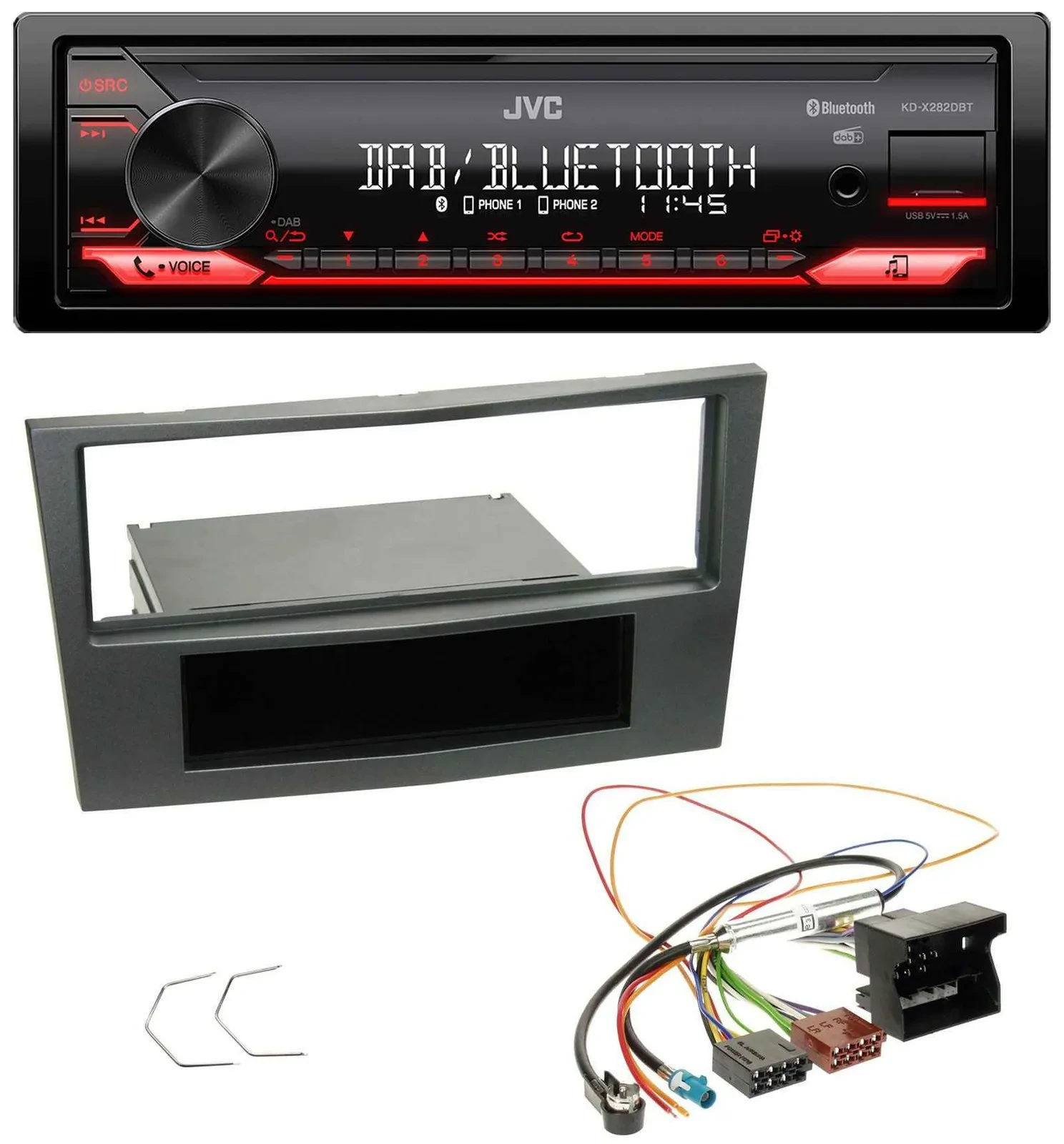 JVC Bluetooth USB DAB MP3 Autoradio für Opel Antara Astra H Zafira B ab 2005 cha
