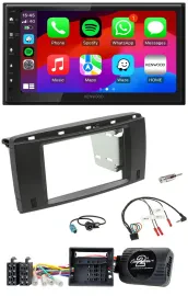 Kenwood Lenkrad USB DAB 2DIN Bluetooth Autoradio für Mercedes SLK 08-11 R171