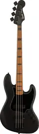 Бас-гитара Squier by Fender FSR Contemporary Active Jazz Bass® HH, Black Pickguard, Flat Black