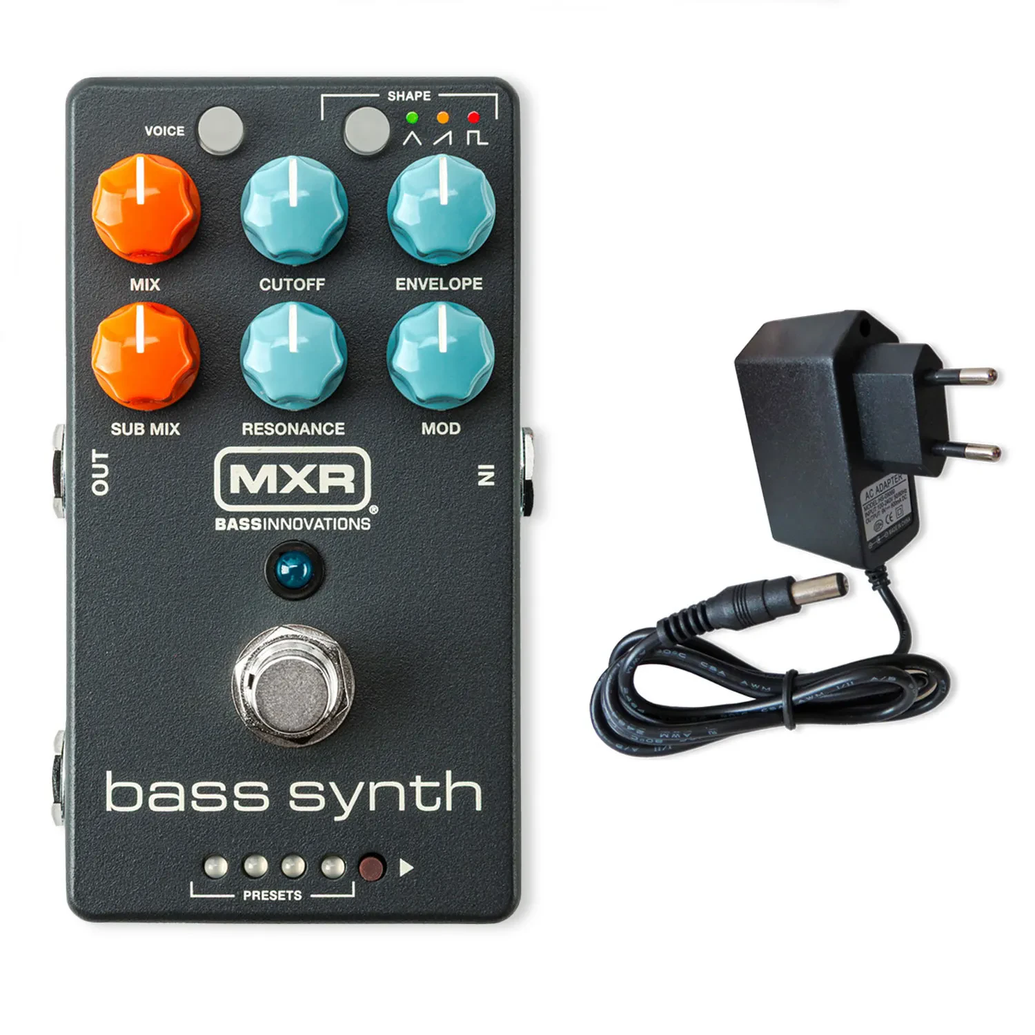 Педаль эффектов для бас-гитары MXR MB301 синтезатор с блоком питания