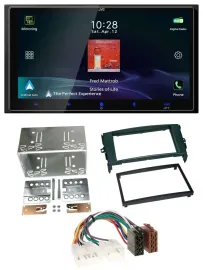 JVC USB Bluetooth 2DIN DAB MP3 Autoradio für Toyota Auris 07-12 schwarz