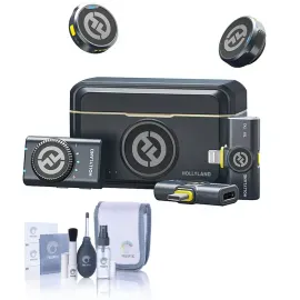 Hollyland LARK M2 2.4GHz 2-Person Wireless Combo Version Lavalier Microphone Sys