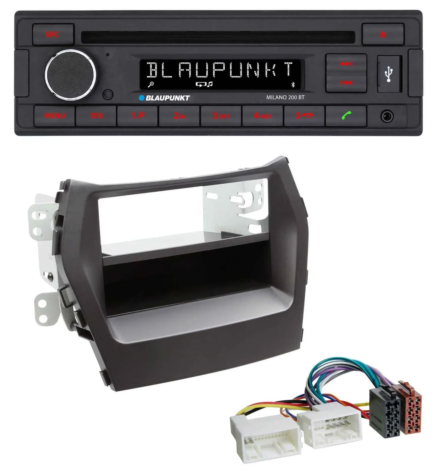Blaupunkt MP3 USB CD Bluetooth AUX Autoradio für Hyundai Santa Fe (ab 2012)