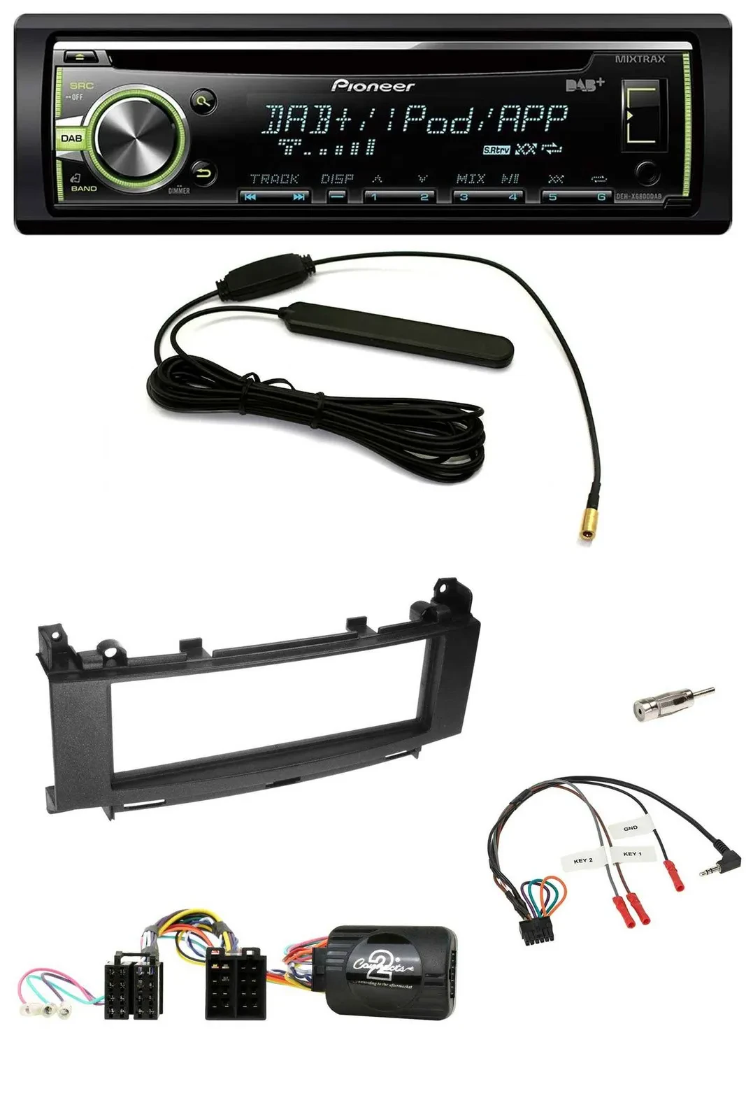 Pioneer MP3 USB CD DAB Lenkrad Autoradio für Mercedes A-Klasse B-Klasse 2005-201