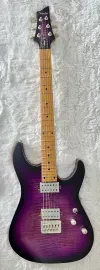Электрогитара Schecter C-1 Standard Plus Double Cutaway, фиолетовый санберст