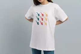 Футболка Popmerch MWXS118 "Color Trumpet" белая, мужская, размер XS