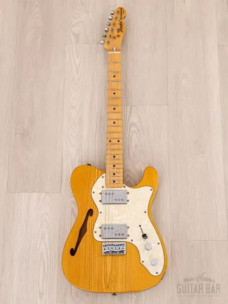 Электрогитара Fender Telecaster Thinline 1972 Vintage Reissue TN72-75 HH Natural w/gigbag Japan 1987