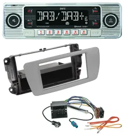 Dietz Bluetooth MP3 DAB USB Autoradio für Seat Ibiza (ab 08) - dublingrau