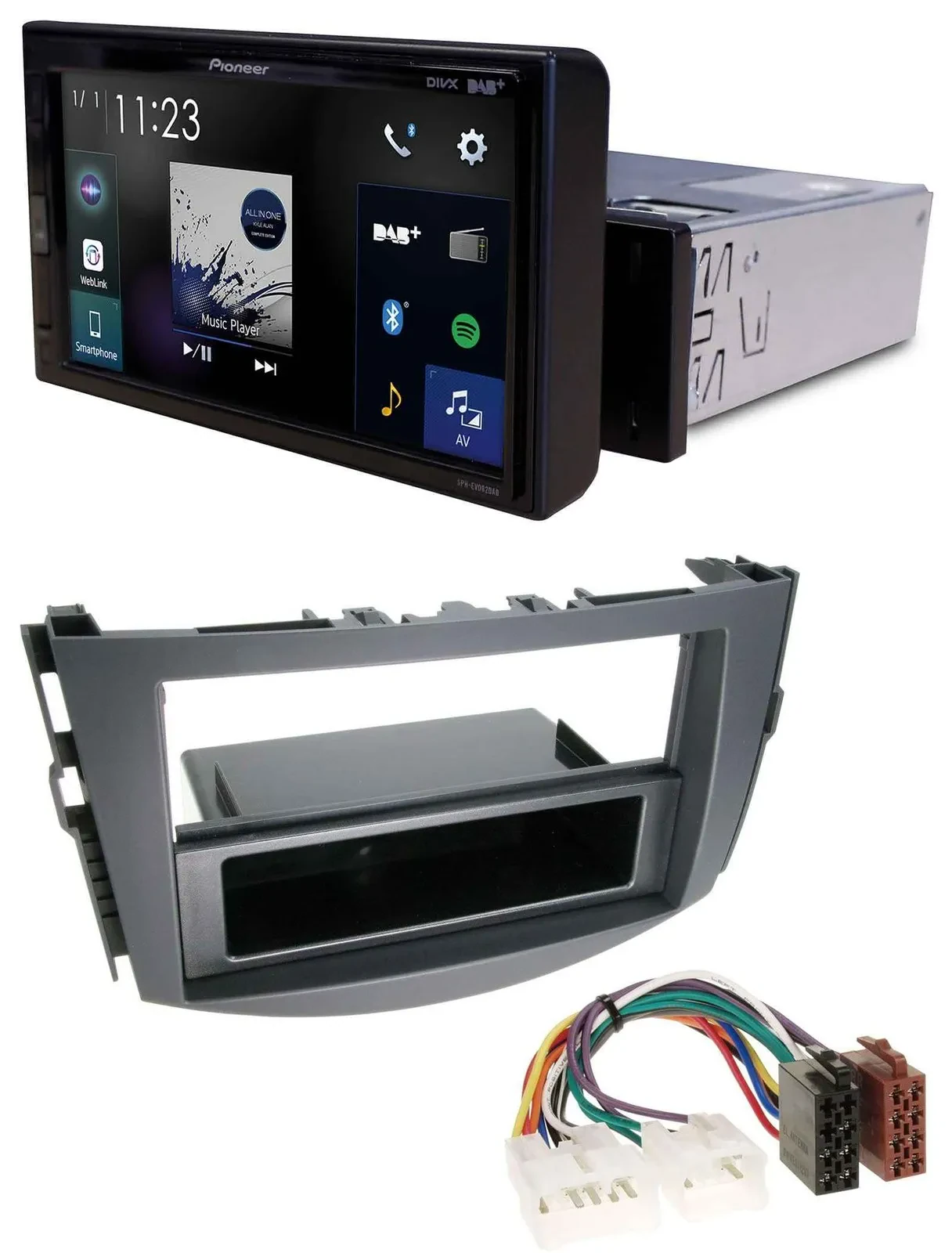 Pioneer DAB MP3 Bluetooth USB Autoradio für Toyota RAV-4 (ab 2006)