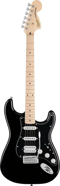 Электрогитара Fender Squier FSR Affinity Series™ Stratocaster® HSS, Maple Fingerboard, Black Pickguar