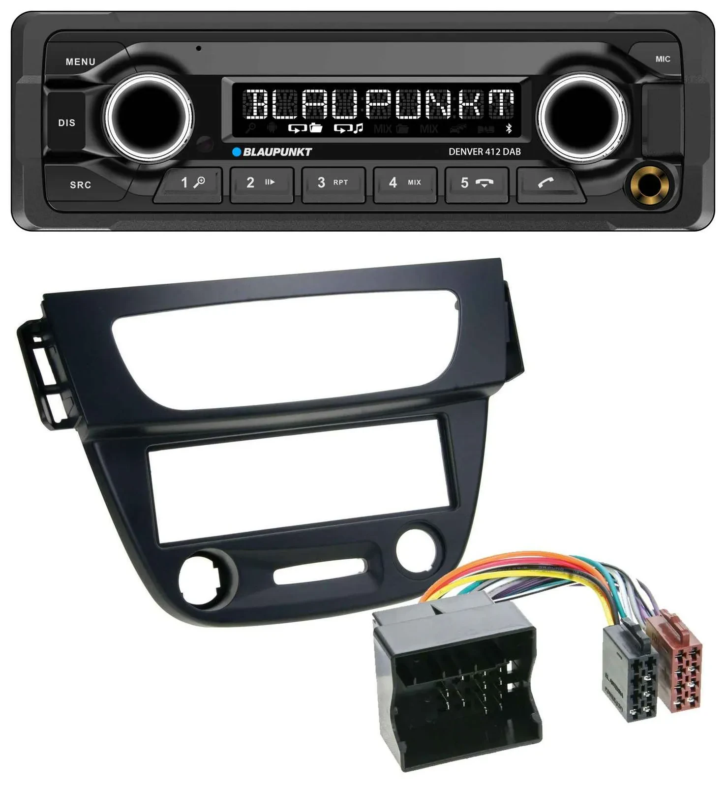 Blaupunkt Bluetooth DAB MP3 USB Autoradio für Renault Megane 3 09-14 Quadlock sc