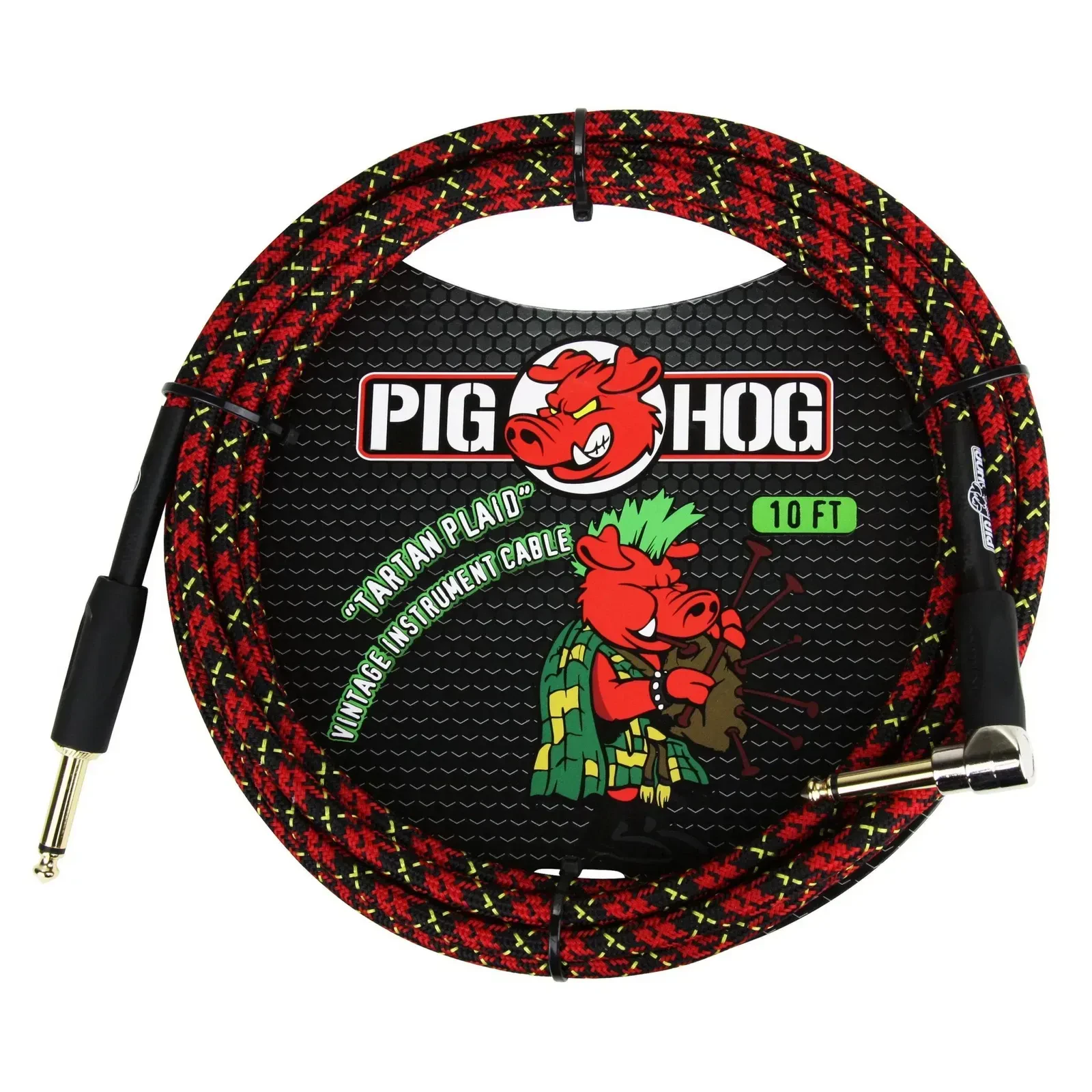 Инструментальный кабель Pig Hog PCH20PLR Tartan Plaid 6 м