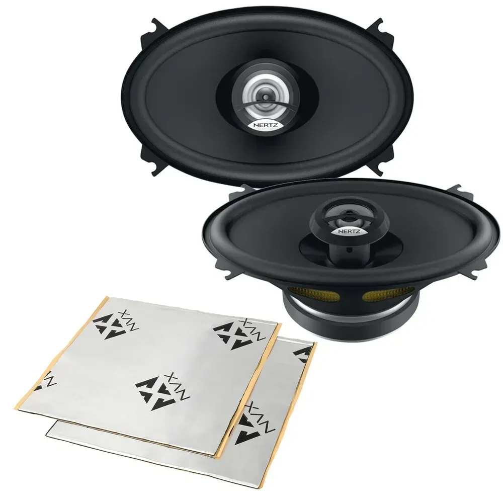 Hertz DCX460.3 40W RMS 4x6" Coaxial Car Speakers with Sound Damping (2 Pairs)