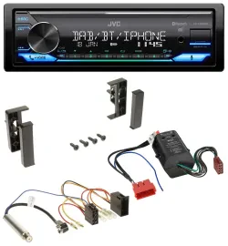 JVC Bluetooth DAB USB MP3 Autoradio für Audi A2 A3 8L A6 C5 A4 B5 Bose Aktivsyst