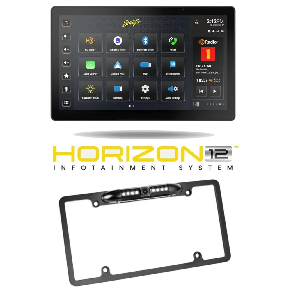 Stinger HORIZON12 iX212 Receiver w/ 50% Off Belva BLPCAM2 Backup Cam