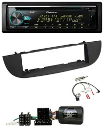 Pioneer DAB Lenkrad CD USB Bluetooth Autoradio für Fiat 500 ab 2007 schwarz